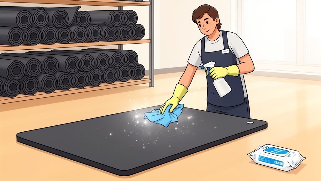 How to Clean Gym Mats for a Safer Healthier Facility