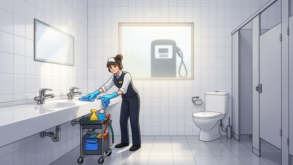 Gas Station Bathrooms: Cleanliness That Converts gas station bathrooms