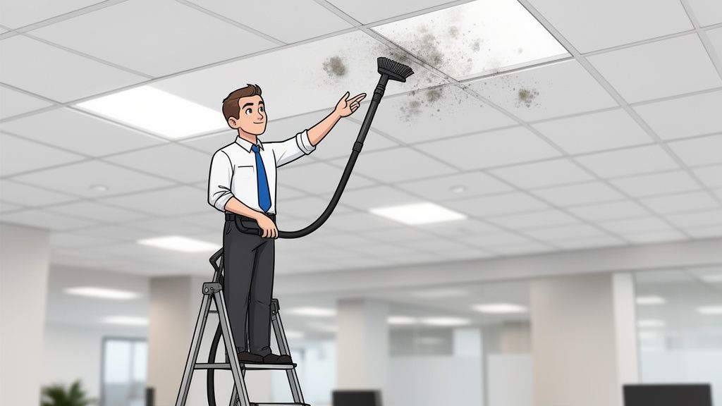 A Complete Guide to Commercial Ceiling Tile Cleaning